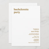 Eenvoudige uitnodiging van de Partij van het Moder (Voorkant / Achterkant)