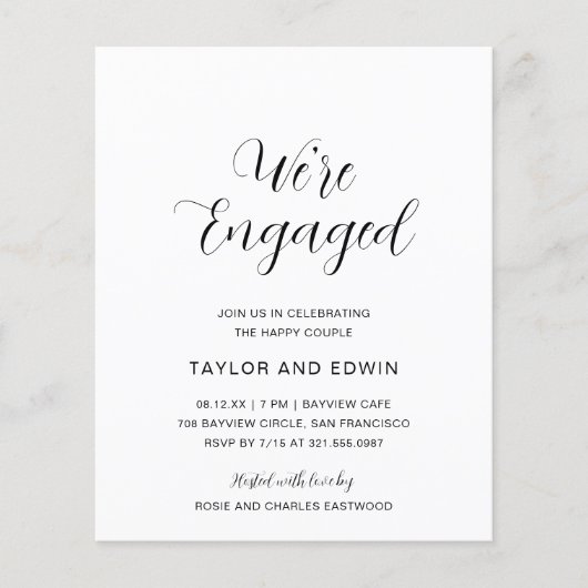 Eenvoudige uitnodiging van de Partij voor een Mode Flyer (Voorkant)