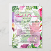 Eenvoudige uitnodiging van de Tropische Bridal van (Voorkant)