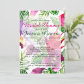 Eenvoudige uitnodiging van de Tropische Bridal van (Staand voorkant)