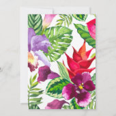 Eenvoudige uitnodiging van de Tropische Bridal van (Achterkant)