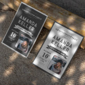 Eenvoudige uitnodiging van de Zwarte en Witte Grad