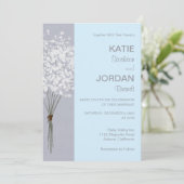 Eenvoudige uitnodiging van Floral Bouquet (Staand voorkant)