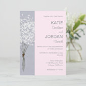 Eenvoudige uitnodiging van Floral Bouquet (Staand voorkant)