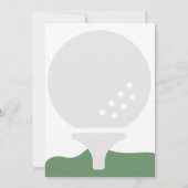 Eenvoudige uitnodiging van Golf Ball Birthday (Achterkant)