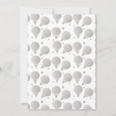 Eenvoudige uitnodiging van Golf Balls Birthday Par (Achterkant)