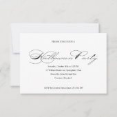 Eenvoudige uitnodiging van Halloween Ball Costume  (Voorkant)