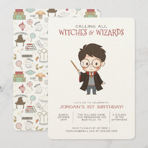 Eenvoudige uitnodiging van Harry Potter Birthday