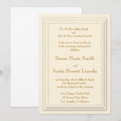 Eenvoudige uitnodiging van het Cream 5 x 7 van het (Voorkant / Achterkant)