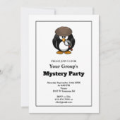 Eenvoudige uitnodiging via White Mystery Party (Voorkant)