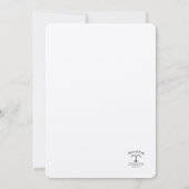 Eenvoudige uitnodiging voor bruiloft (Achterkant)