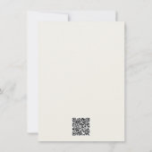 Eenvoudige uitnodiging voor bruiloft QR Code Frien (Achterkant)