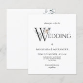 Eenvoudige uitnodiging voor budgetweddenschappen (Voorkant / Achterkant)