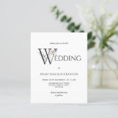 Eenvoudige uitnodiging voor budgetweddenschappen (Staand voorkant)