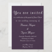 Eenvoudige uitnodiging voor Christelijke bruiloft (Voorkant)