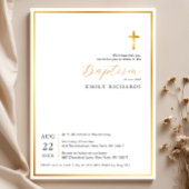 Eenvoudige uitnodiging voor de moderne gouden krui