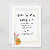 Eenvoudige uitnodiging voor Easter Egg Hunt Party (Voorkant)