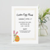 Eenvoudige uitnodiging voor Easter Egg Hunt Party (Staand voorkant)