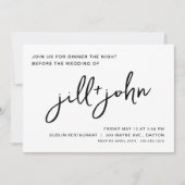 Eenvoudige uitnodiging voor een bruiloft (Voorkant)