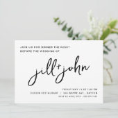 Eenvoudige uitnodiging voor een bruiloft (Staand voorkant)