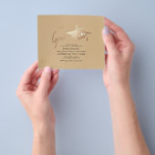 Eenvoudige uitnodiging voor een budgettaire minimu flyer (Hand)