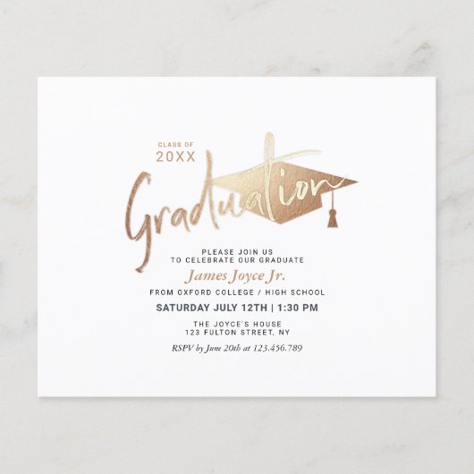 Eenvoudige uitnodiging voor een budgettaire minimu flyer (Voorkant)