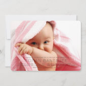 Eenvoudige uitnodiging voor een eerste-rijstceremo (Voorkant)