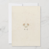 Eenvoudige uitnodiging voor een Floral Weddenschap (Achterkant)