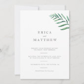 Eenvoudige uitnodiging voor een Grieks huwelijk (Voorkant)