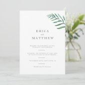 Eenvoudige uitnodiging voor een Grieks huwelijk (Staand voorkant)