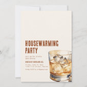 Eenvoudige uitnodiging voor een housewarmingfeest  (Voorkant)
