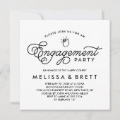 Eenvoudige uitnodiging voor een moderne servicepar (Voorkant)