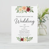 Eenvoudige uitnodiging voor een overlay-fotowedden (Staand voorkant)