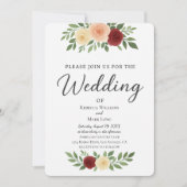 Eenvoudige uitnodiging voor een overlay-fotowedden (Voorkant)