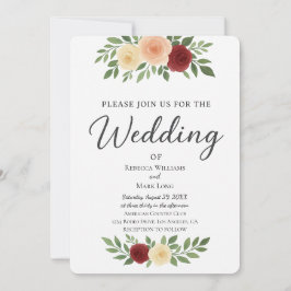 Eenvoudige uitnodiging voor een overlay-fotowedden