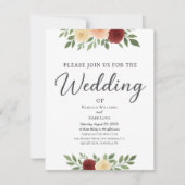 Eenvoudige uitnodiging voor een overlay-fotowedden (Voorkant)