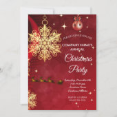 Eenvoudige uitnodiging voor een rode elegante kers (Voorkant)