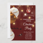 Eenvoudige uitnodiging voor een rode elegante kers (Voorkant)