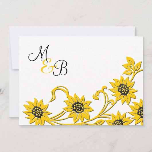 Eenvoudige uitnodiging voor een rondhuwelijk (Voorkant)