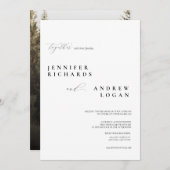 Eenvoudige uitnodiging voor een scriptweddenschap (Voorkant / Achterkant)