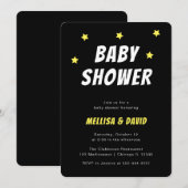 Eenvoudige uitnodiging voor een superheld Baby sho (Voorkant / Achterkant)