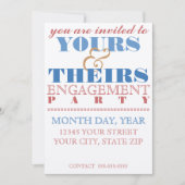 Eenvoudige uitnodiging voor een verlofpartij (Voorkant)