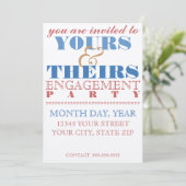 Eenvoudige uitnodiging voor een verlofpartij (Staand voorkant)