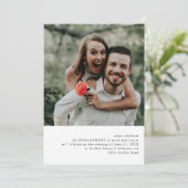 Eenvoudige uitnodiging voor een verlovingsfeest vo (Staand voorkant)