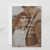 Eenvoudige uitnodiging voor een volledige foto van (Voorkant)