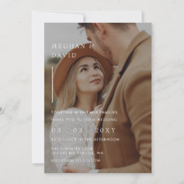 Eenvoudige uitnodiging voor een volledige foto van