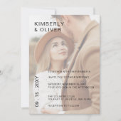 Eenvoudige uitnodiging voor een volledige foto van (Voorkant)