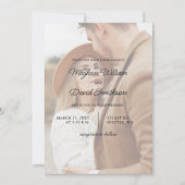 Eenvoudige uitnodiging voor een volledige foto van (Voorkant)