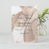 Eenvoudige uitnodiging voor een volledige foto van (Staand voorkant)