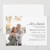 Eenvoudige uitnodiging voor een wedstrijd voor een (Voorkant / Achterkant)